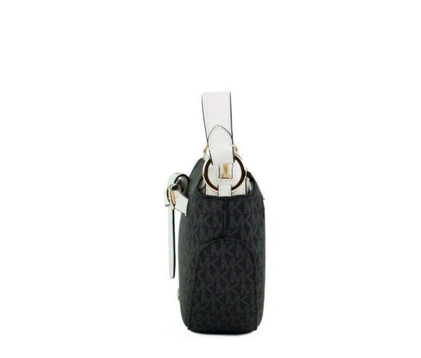 Michael Kors Emilia Signature PVC Small Half Moon Crossbody Women's Handbag