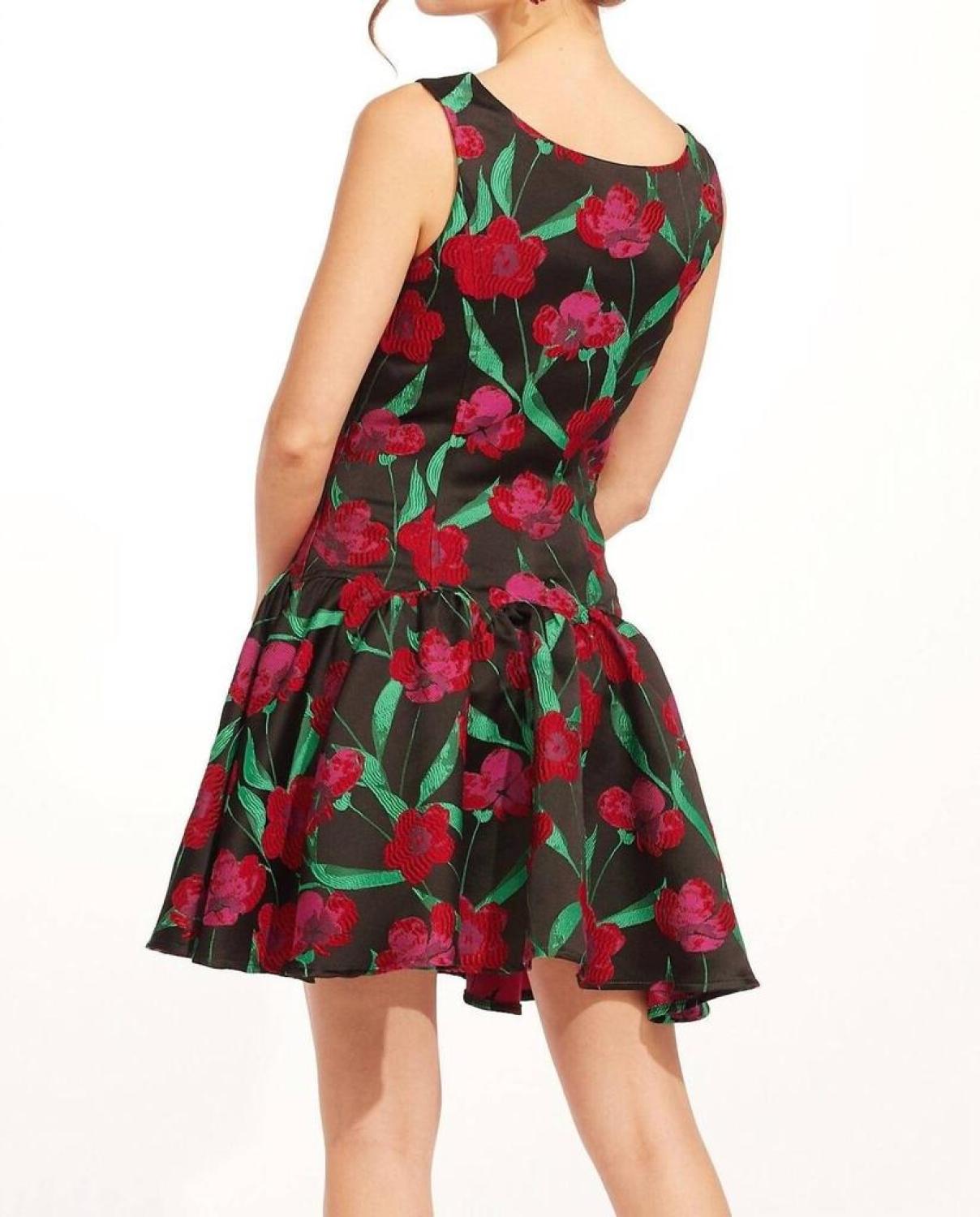 Roxy Dress In Roses And Thorns