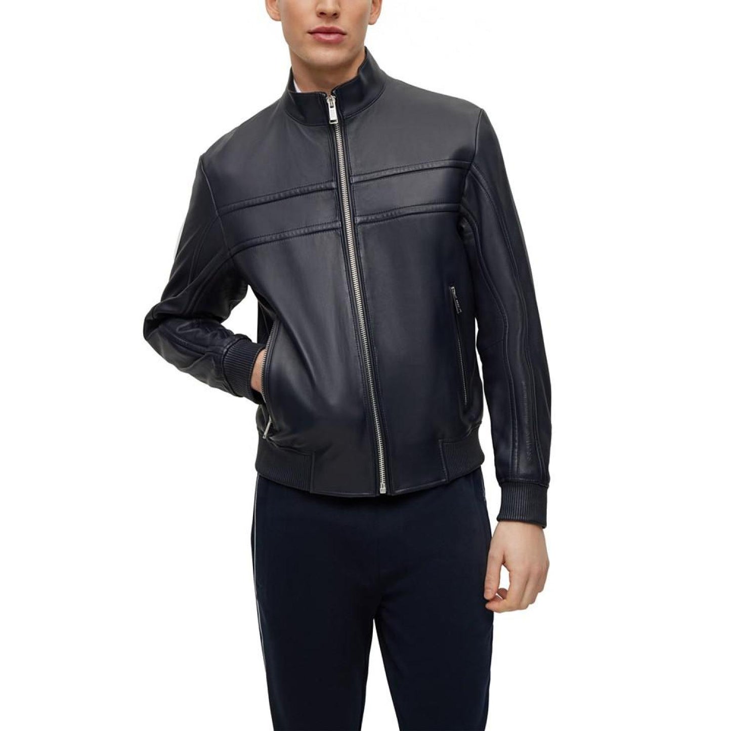 Men's Porsche X Boss Nappa-Leather Jacket