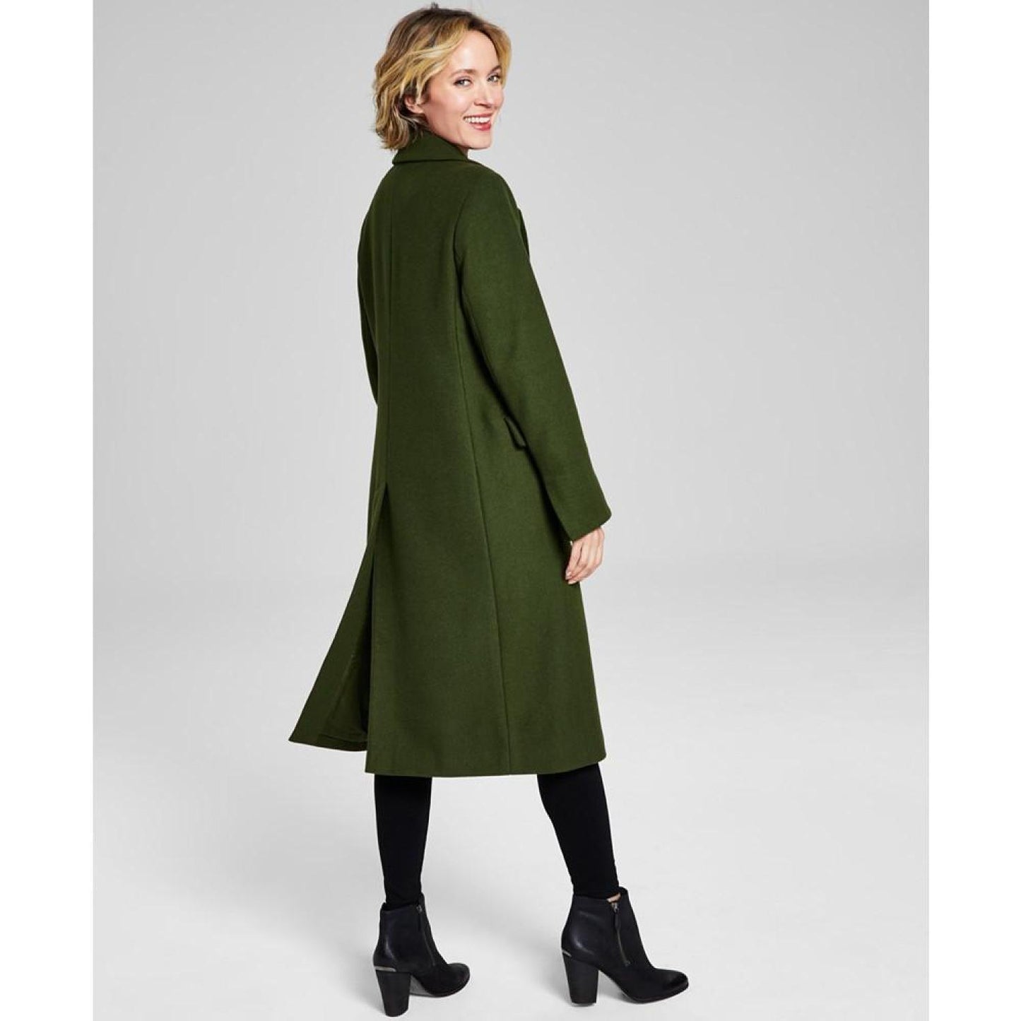 Women's Single-Breasted Wool Blend Coat, Created for Macy's