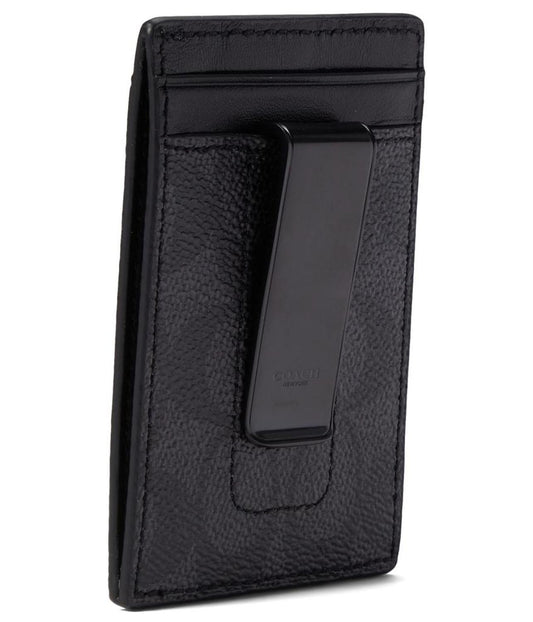 Money Clip Card Case in Signature