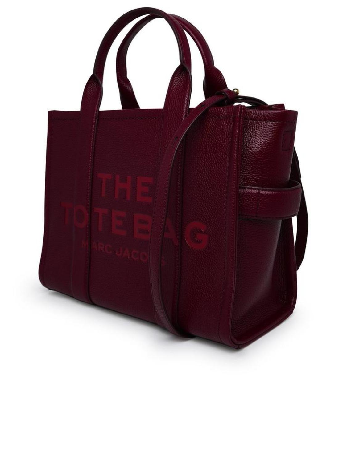 Marc Jacobs The Leather Logo Embossed Tote Bag