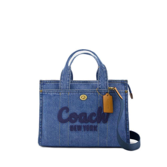 Coach Logo Embroidered Cargo Tote Bag