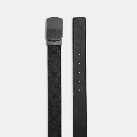 Coach Outlet Plaque Buckle Cut To Size Reversible Belt, 38 Mm