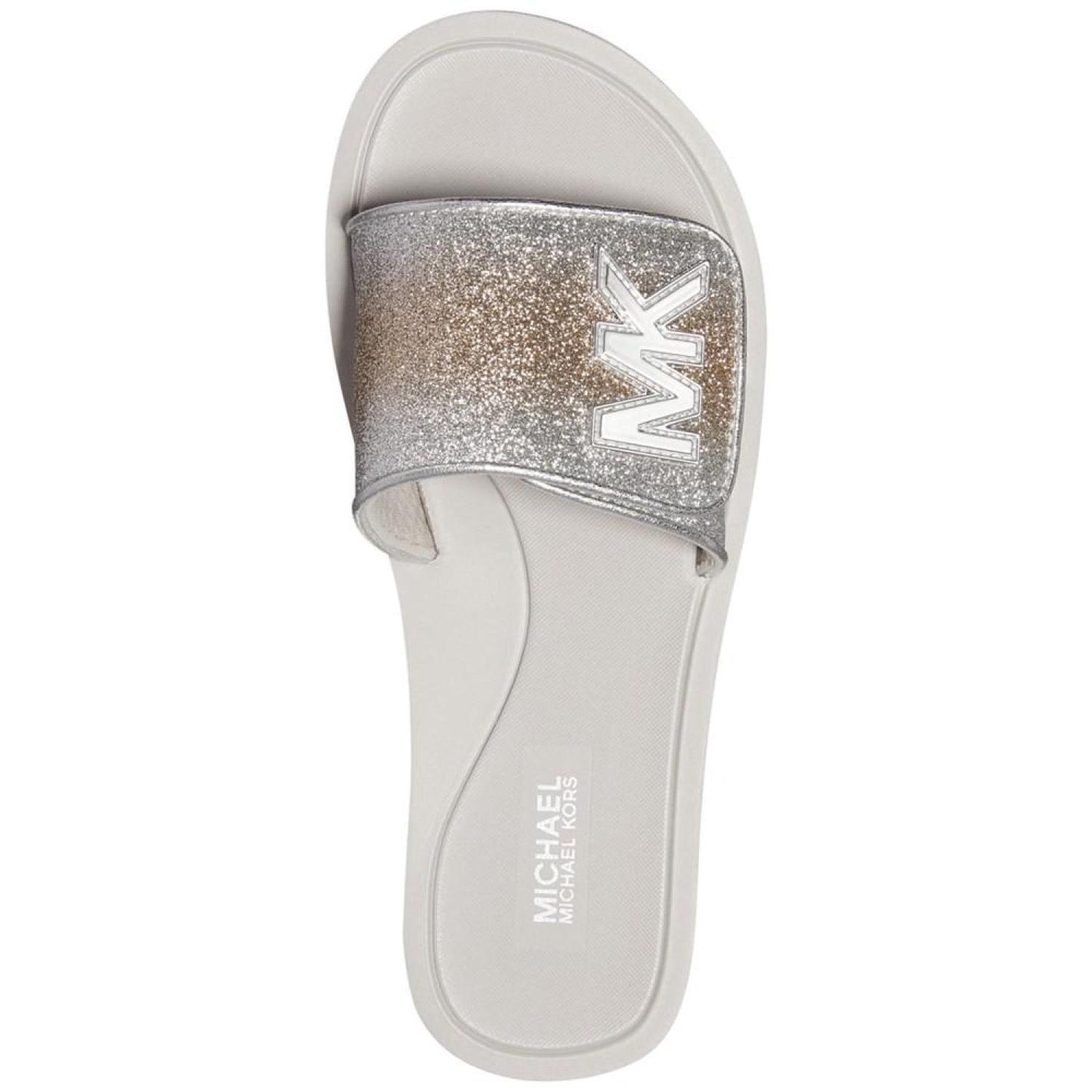 Women's MK Platform Logo Pool Slide Sandals