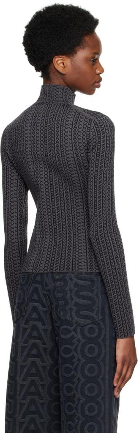Gray 'The Monogram' Turtleneck