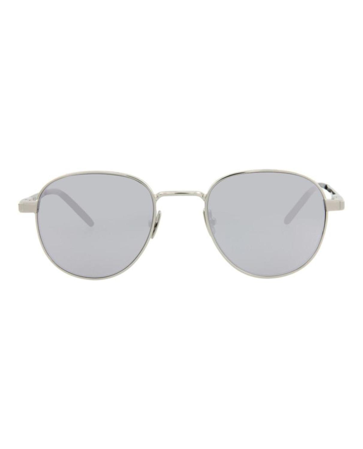 Round-Frame Metal Sunglasses