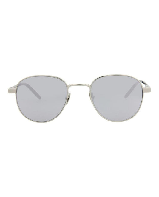 Round-Frame Metal Sunglasses
