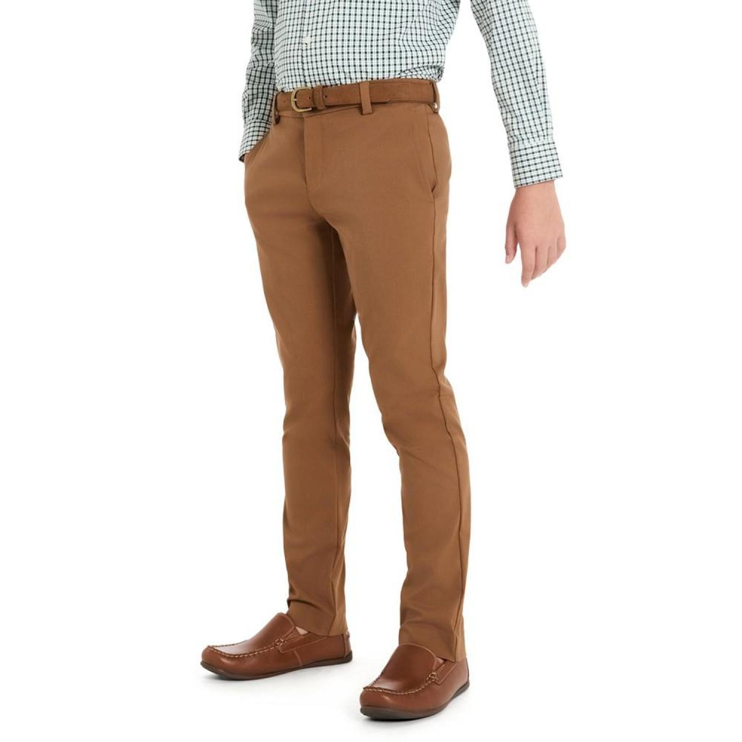 Big Boys Solid Classic Fit Stretch Dress Pants