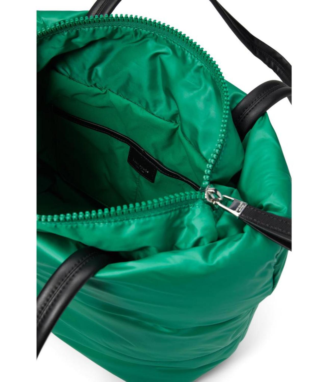 Puffed Puffy Fabric Small Tote