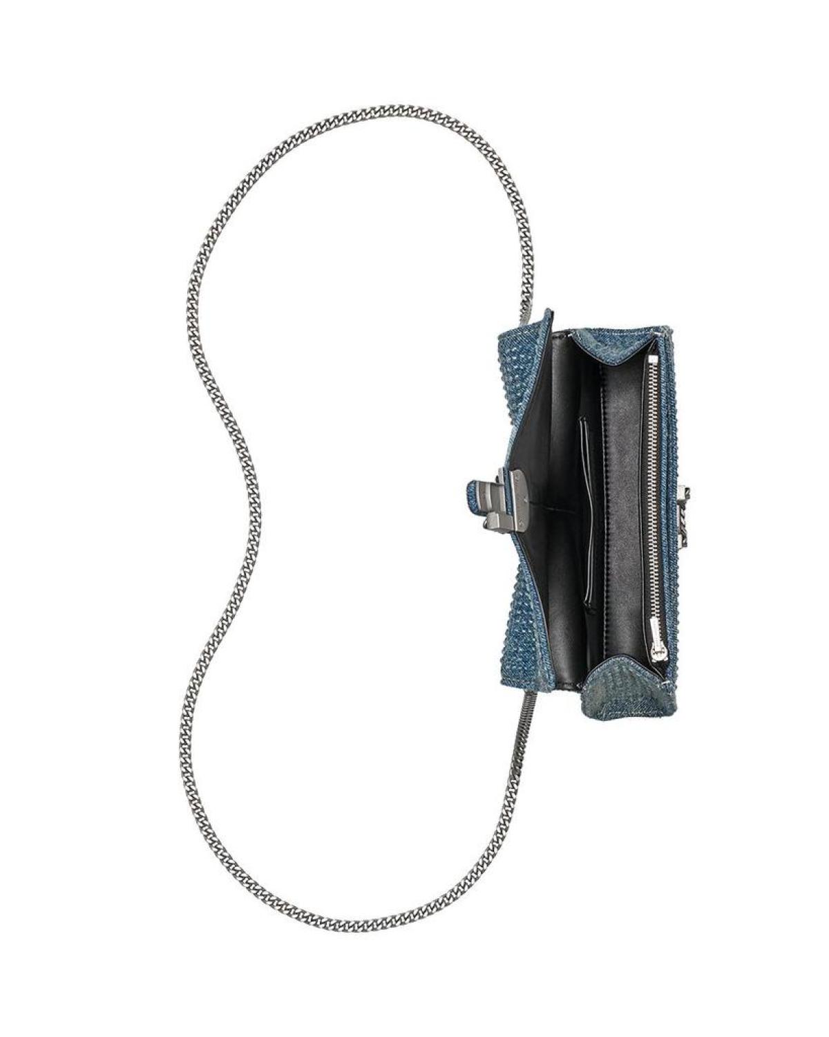 The Crystal Denim St. Marc Chain Wallet