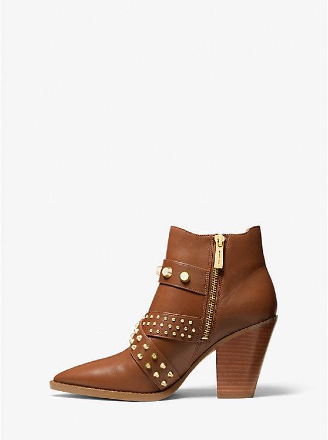 Dover Astor Stud Leather Ankle Boot