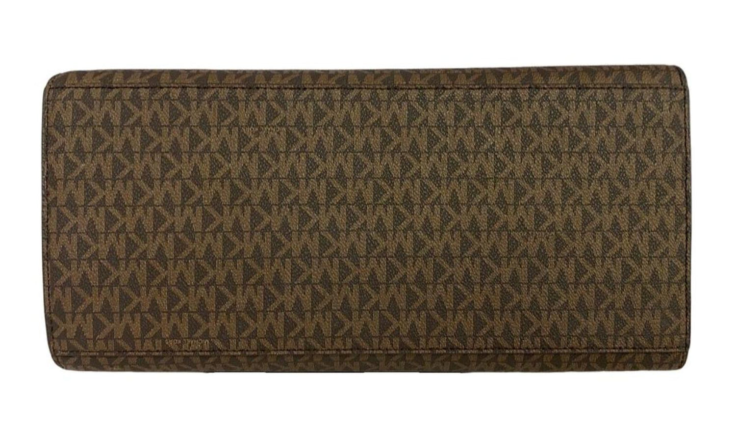 Michael Kors Avril To Zi Leather SIGNATURE Satchel Crossbody Handbag