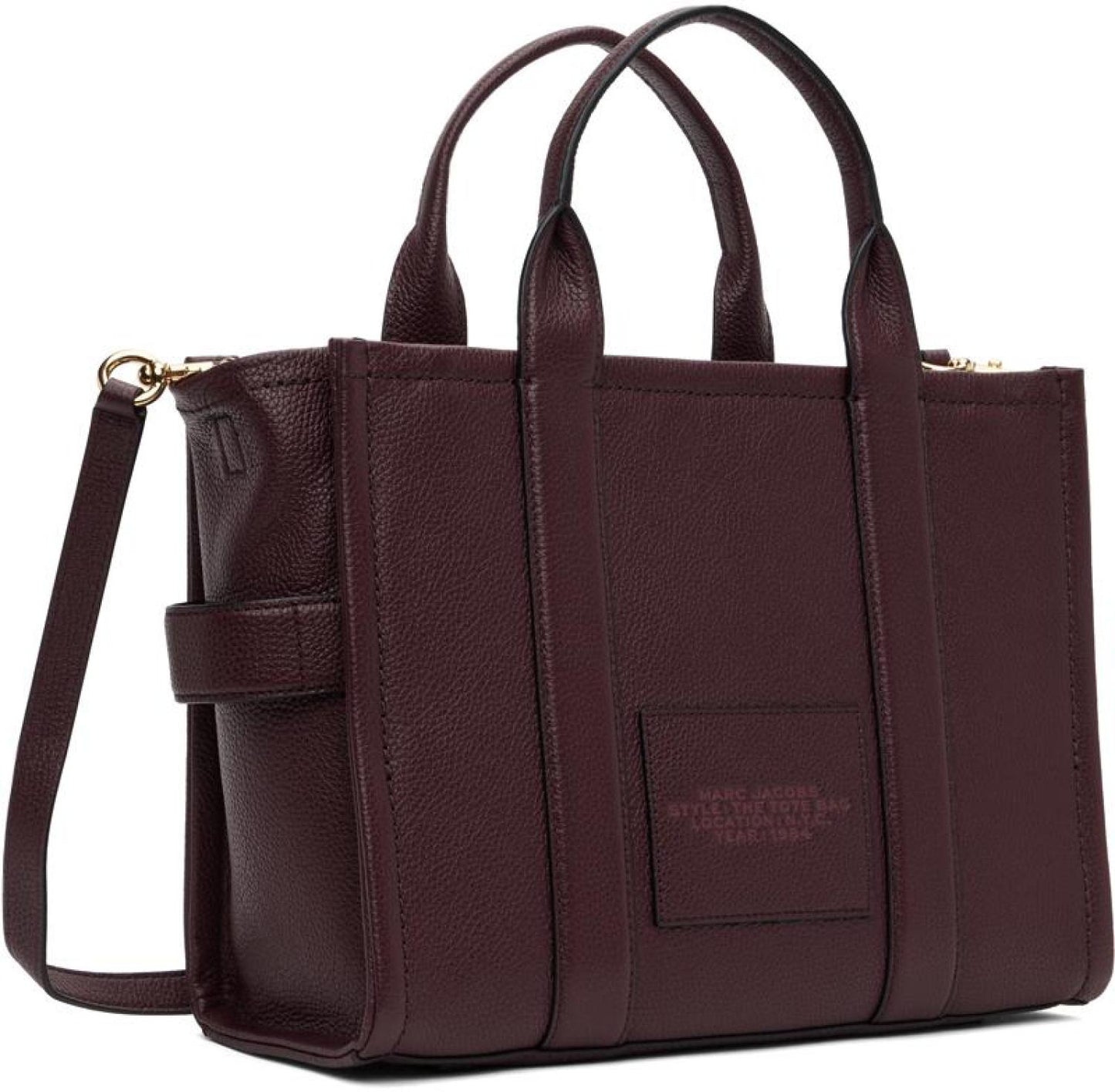 Burgundy 'The Leather Medium Tote Bag' Tote