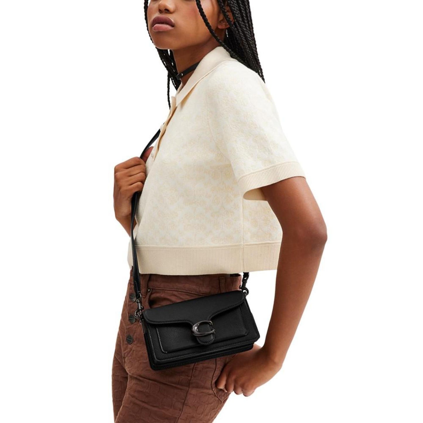 Tabby 20 Polished Pebble Leather Mini Shoulder Bag