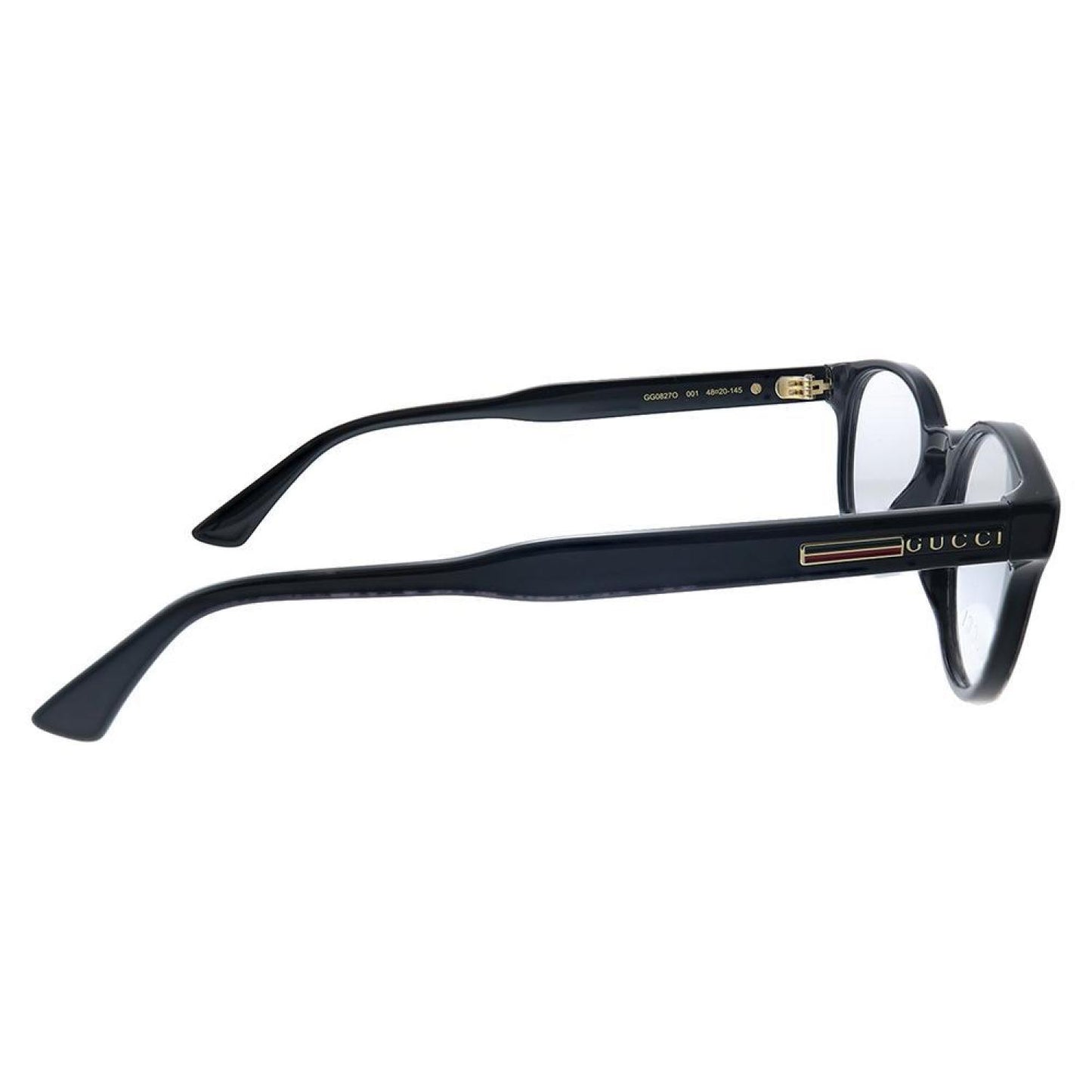 Gucci GG 0827O 001 48mm Unisex Round Eyeglasses 48mm