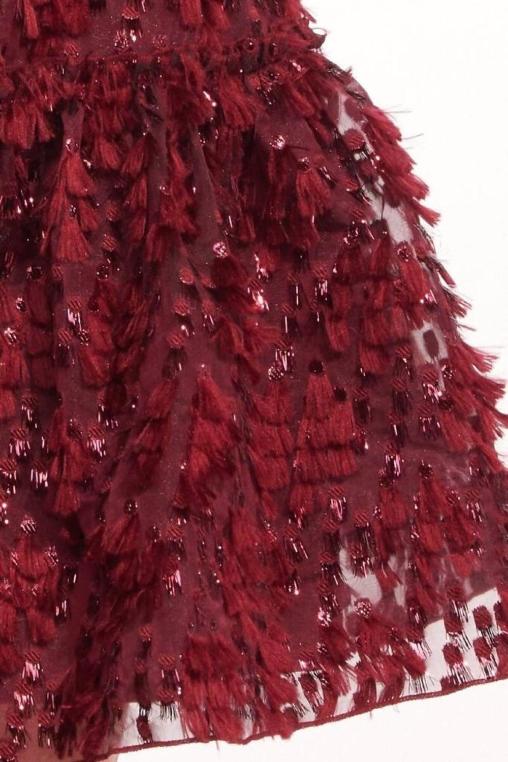 Cossette Dress In Sangria Fizz