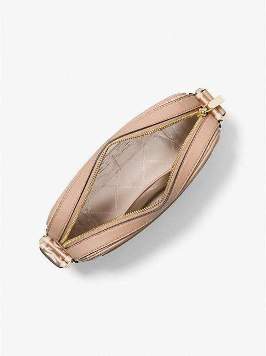 Maeve Large Logo and Faux Leather Crossbody Bag