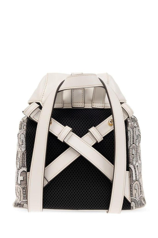 Furla Logo Plaque Drawstring Backpack
