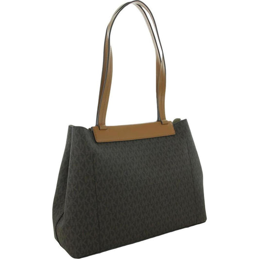 Meredith Canvas Womens Leather Satchel Shoulder Handbag