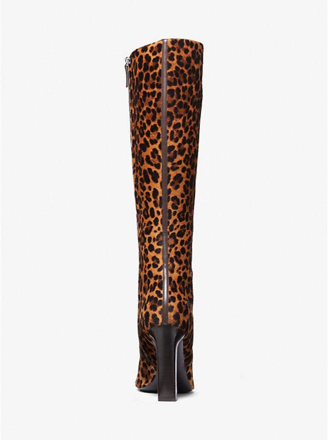 Carly Leopard Print Calf Hair Boot