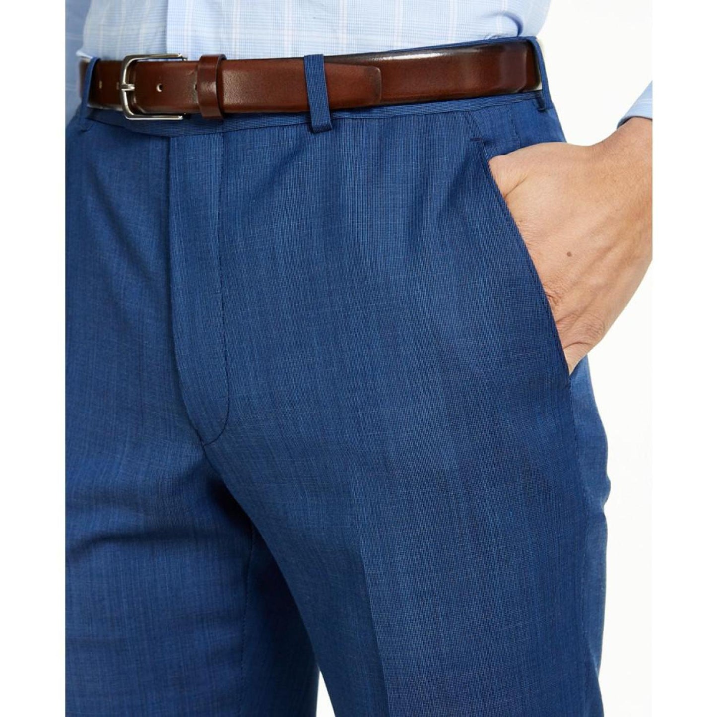 Men's Modern-Fit Airsoft Stretch Suit Pants