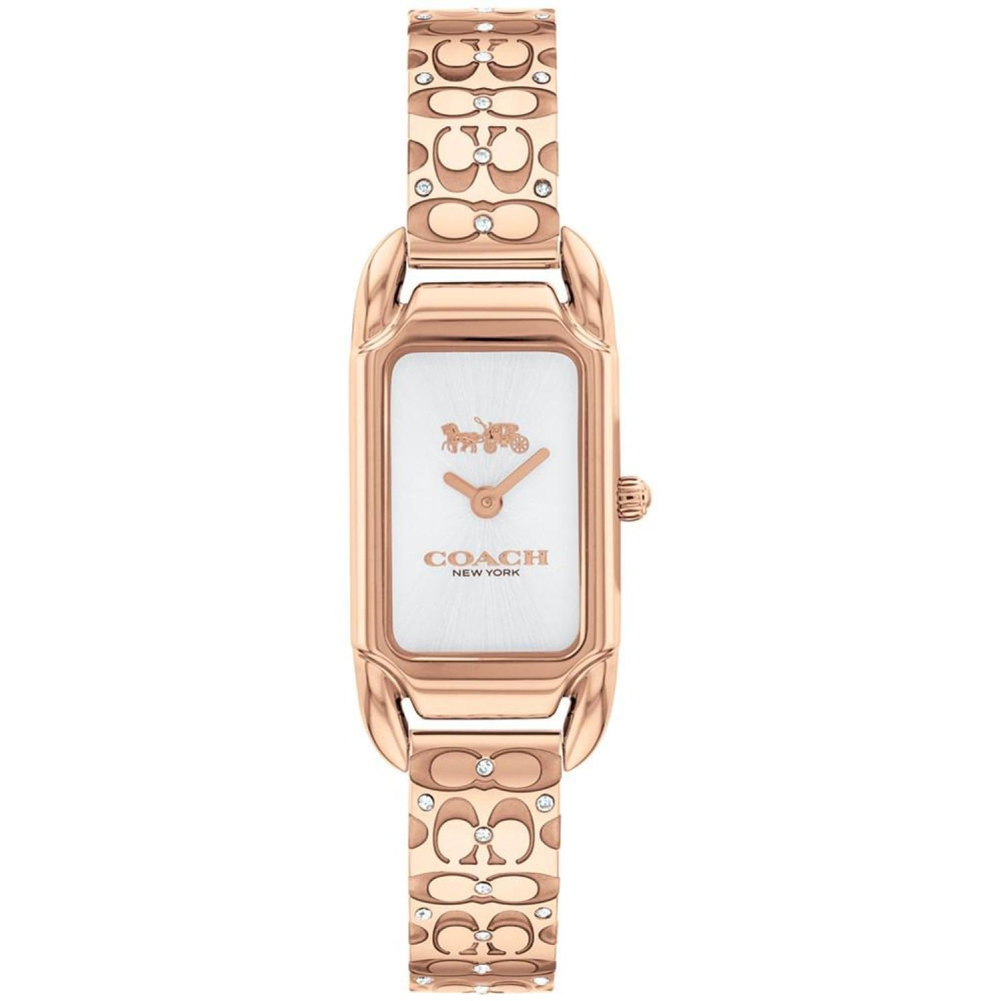 Women's Cadie Signature C Rose Gold-Tone Stainless Steel Bangle Watch, 28.5 x 17.5mm
