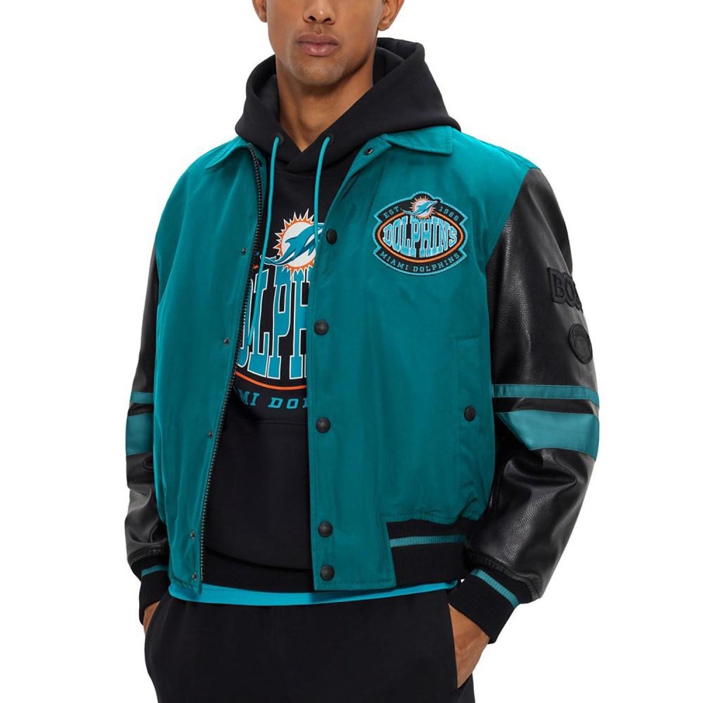 Men's BOSS x NFL Water-Repellent Bomber Jacket