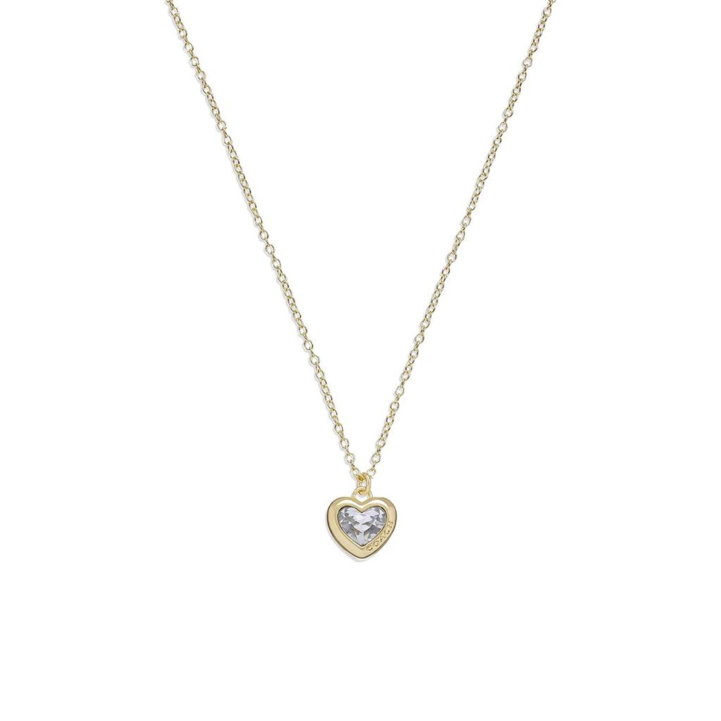 Stone Heart Short Pendant Necklace