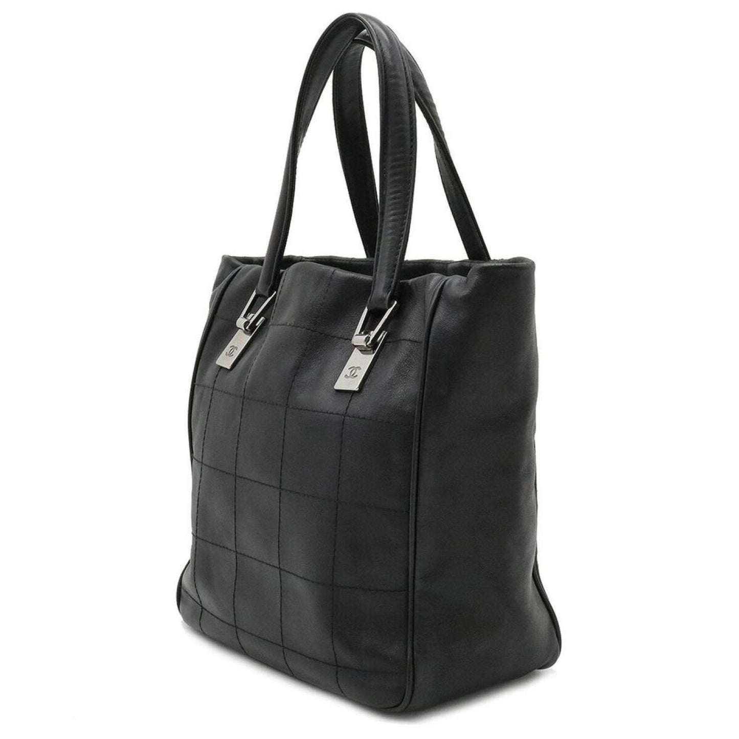 Chanel Chocolate Bar Leather Tote Bag (Pre-Owned)