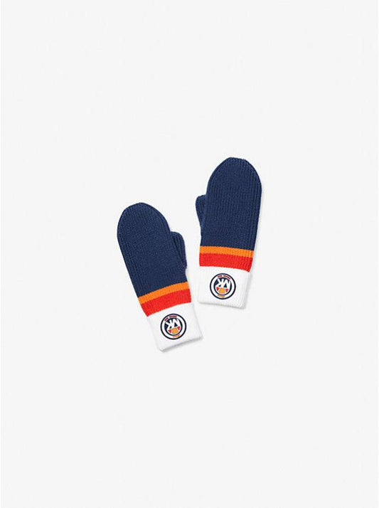 MK X ellesse Ribbed Merino Wool Blend Mittens