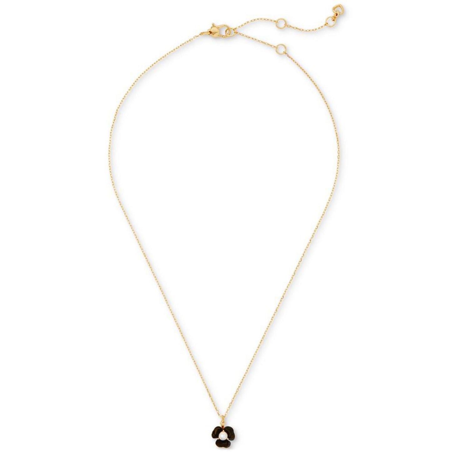 Gold-Tone Crystal Bouquet Toss Mini Pendant Necklace