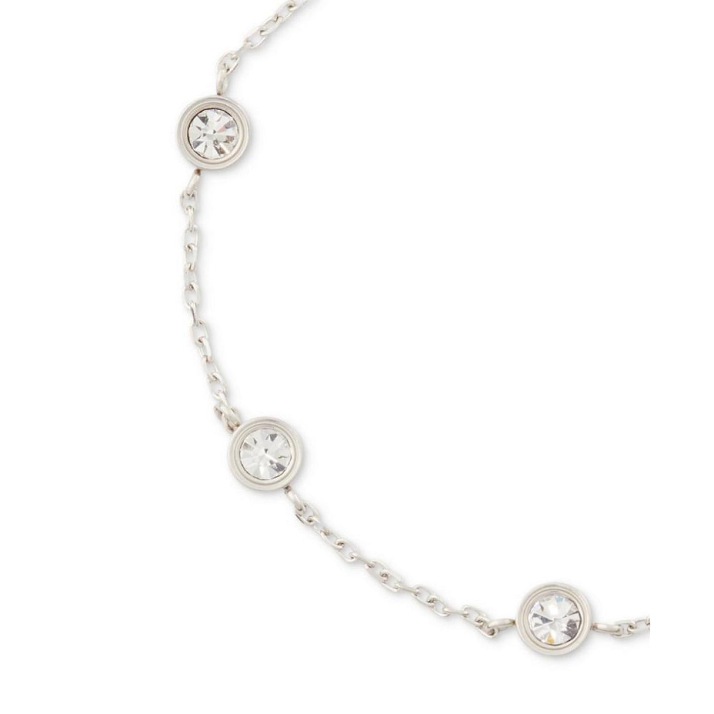 Cubic Zirconia Station Link Bracelet