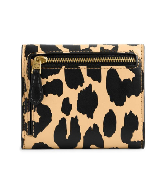 Leopard Printed Leather Wyn Small Wallet