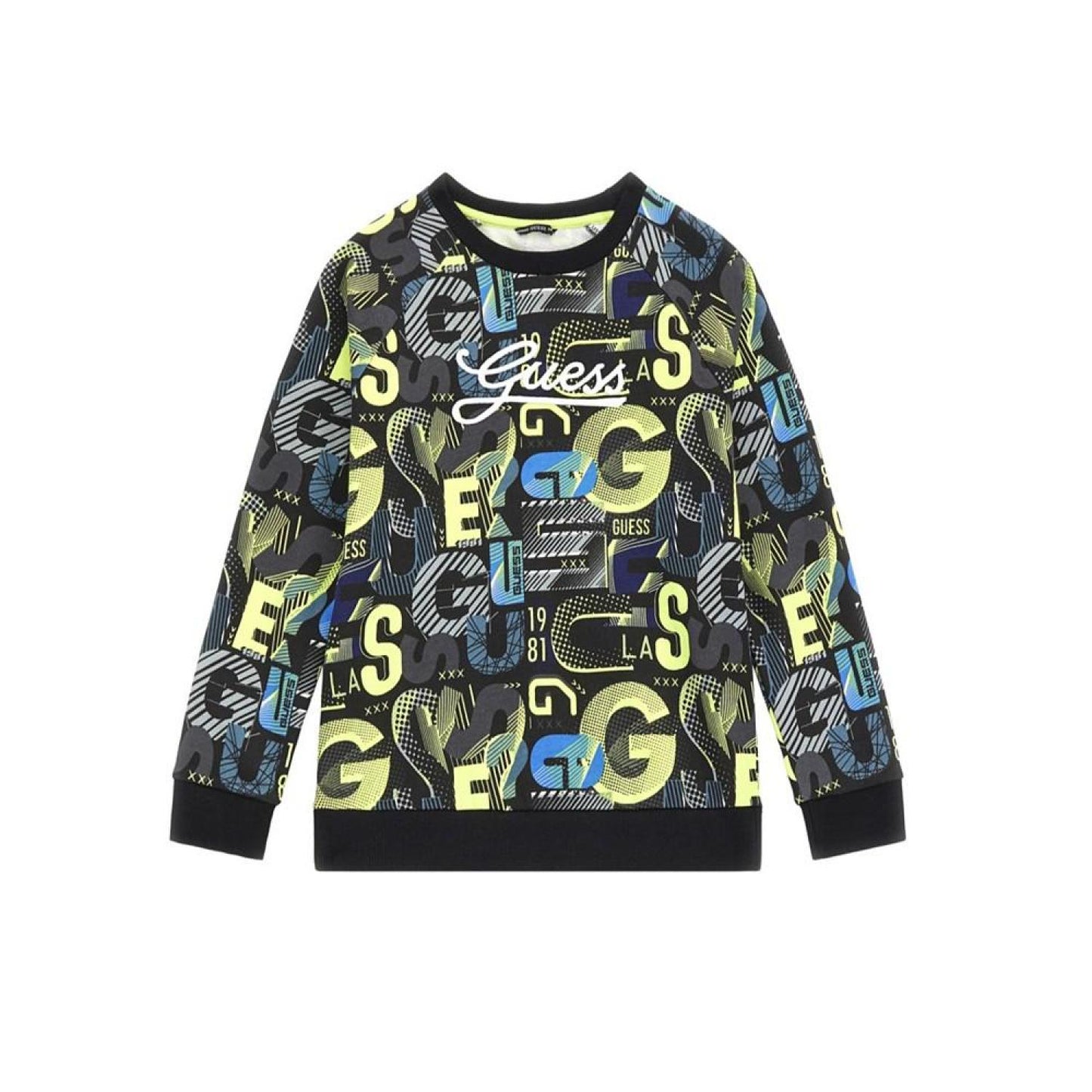 Big Boys French Terry Embroidered Logo Crewneck Sweatshirt