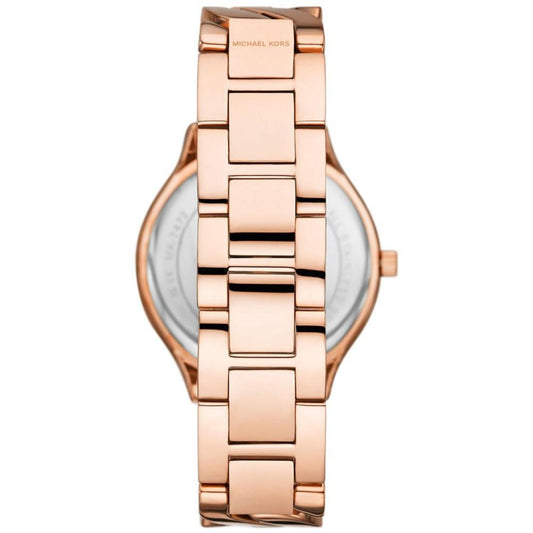 Women's Slim Runway Three-Hand Rose Gold-Tone Stainless Steel Watch 38mm