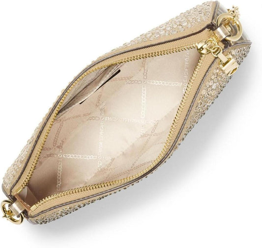 Michael Kors Empire Medium Chain Pouchette, Pale Gold
