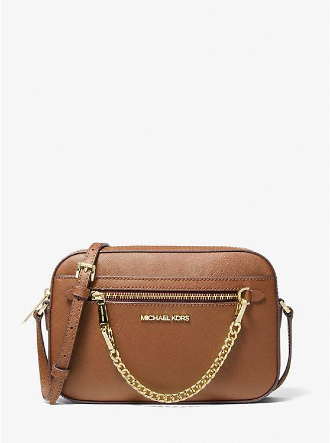 Jet Set Large Saffiano Leather Crossbody Bag