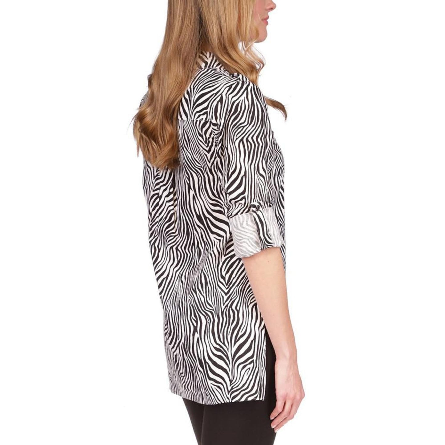 Women's Graphic Zebra Long Sleeve Tunic