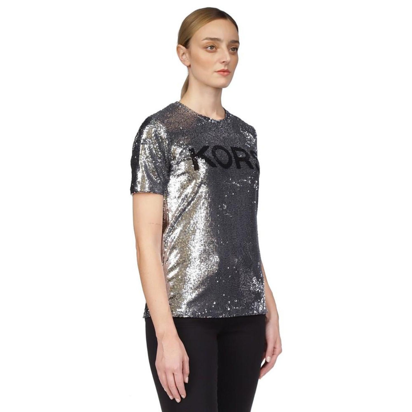 Women's Sequined Logo T-Shirt