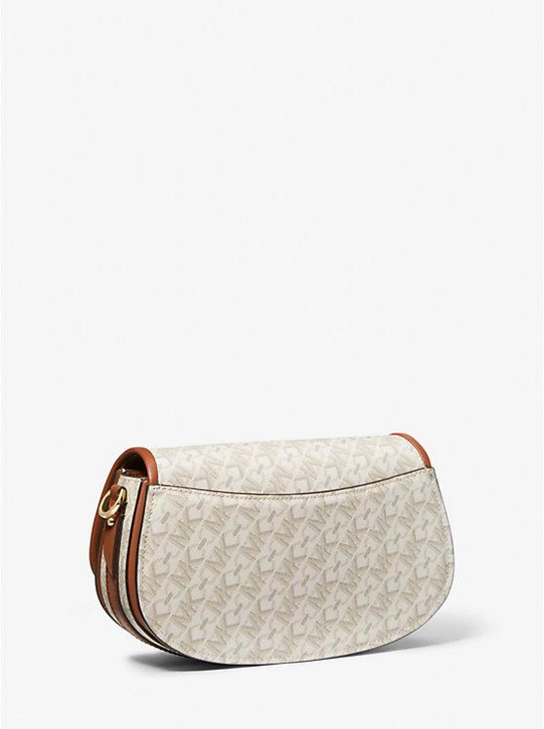 Mila Medium Empire Signature Logo Messenger Bag