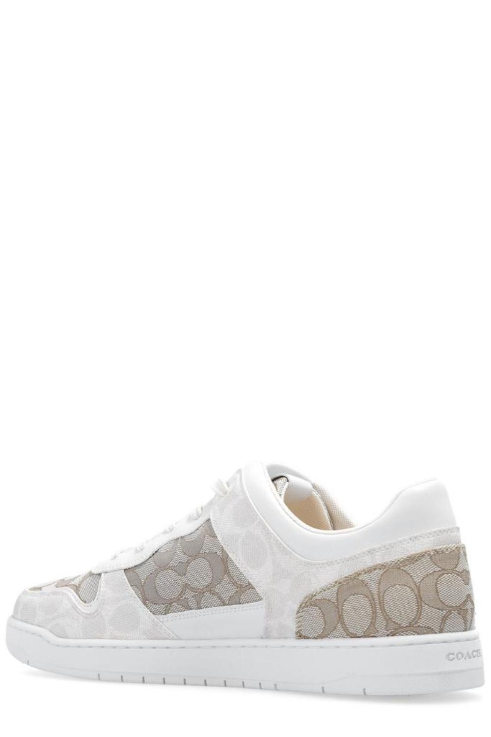 Coach C201 Signature Jacquard Low-Top Sneakers