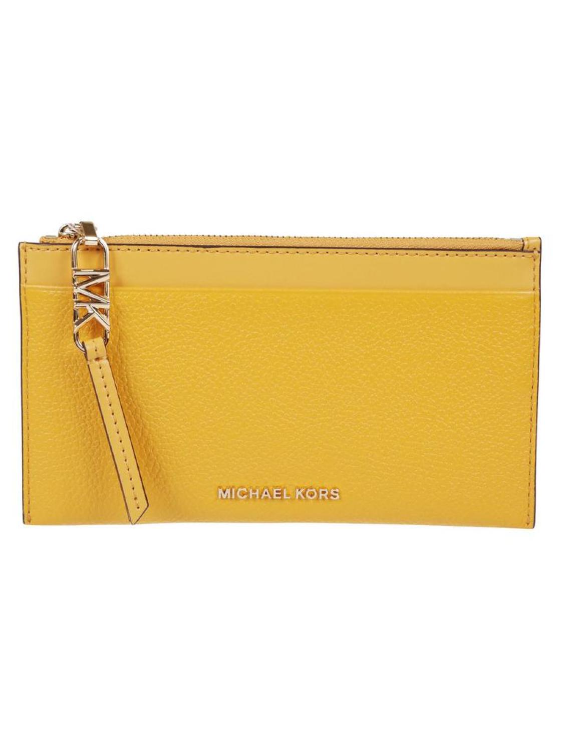 Michael Michael Kors Logo Plaque Zipped Wallet