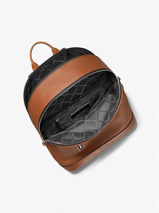 Hudson Slim Pebbled Leather Backpack