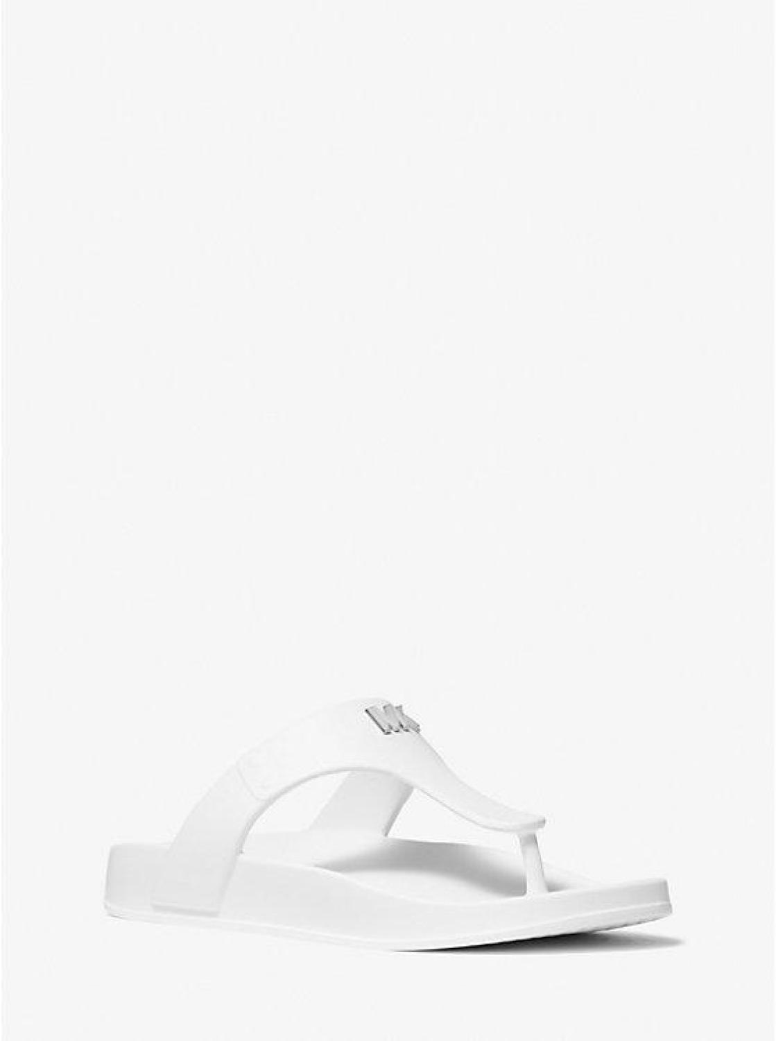 Linsey Logo Rubber T-Strap Sandal