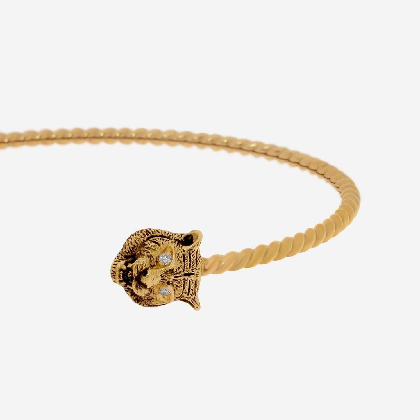 Gucci Le Marche Des Merveilles 18K Yellow Gold, Diamond Cuff Bracelet YBA526320001017