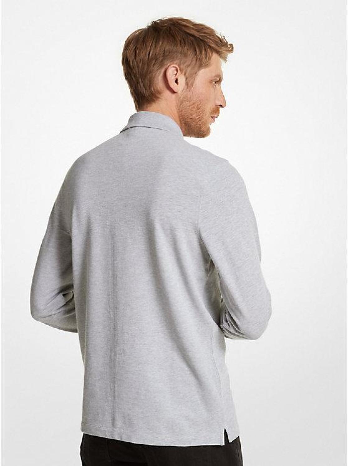 Cotton Half-Zip Polo Sweater