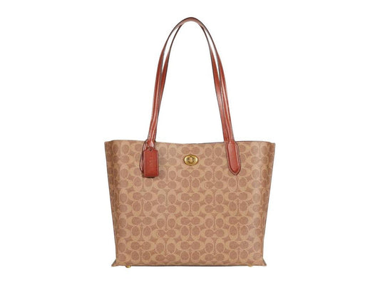 Coated Canvas Signature Willow Tote
