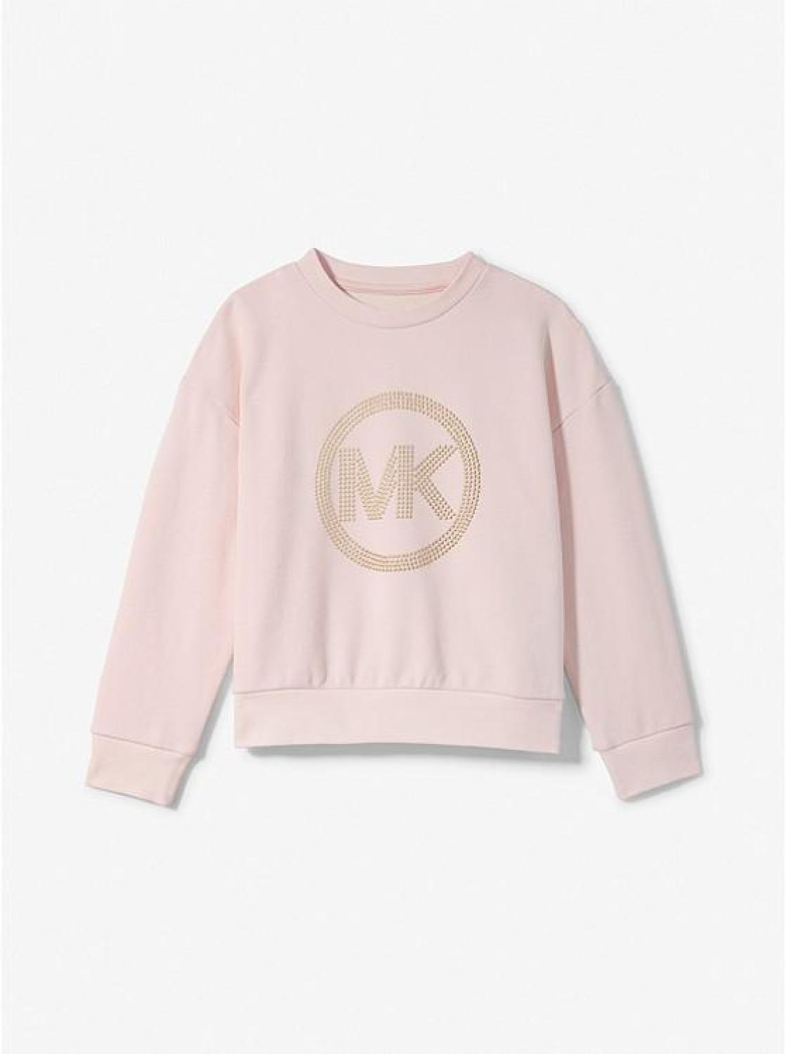 Studded Logo Cotton Sweatshirt