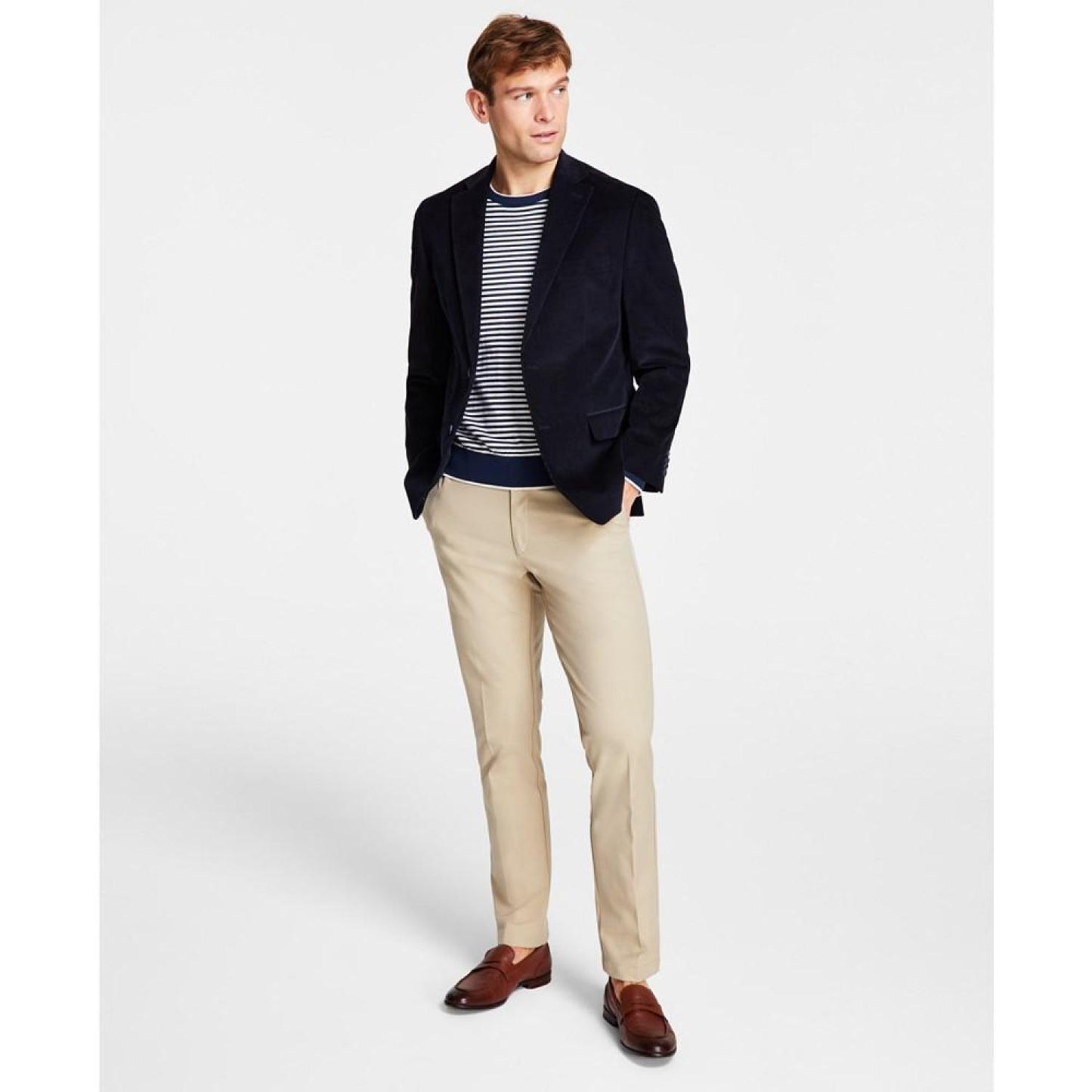 Men's Classic-Fit Stretch Corduroy Solid Sport Coat